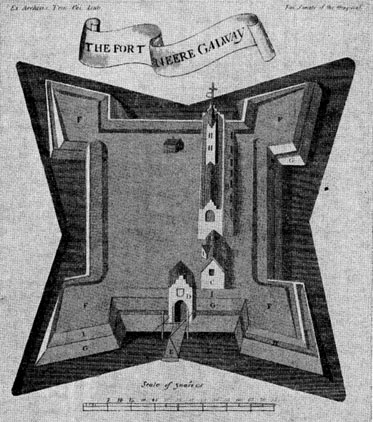 Plan of the fort at Galway